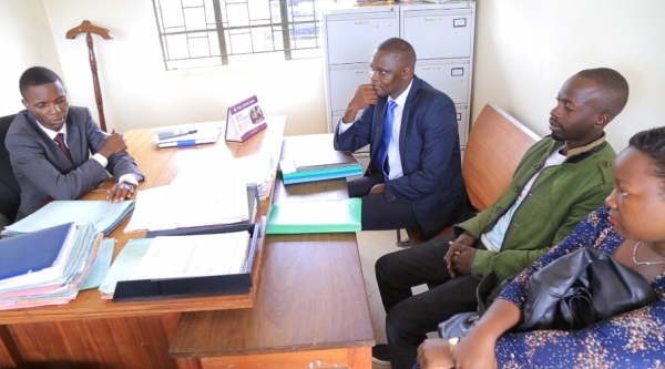 Clients being attended to at Wakiso Justice Centre (PHOTO: JLOS)